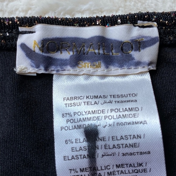 New! Normaillot DRAPÉ BIKINI BOTTOM BLACK 19667 - Picture 7 of 11